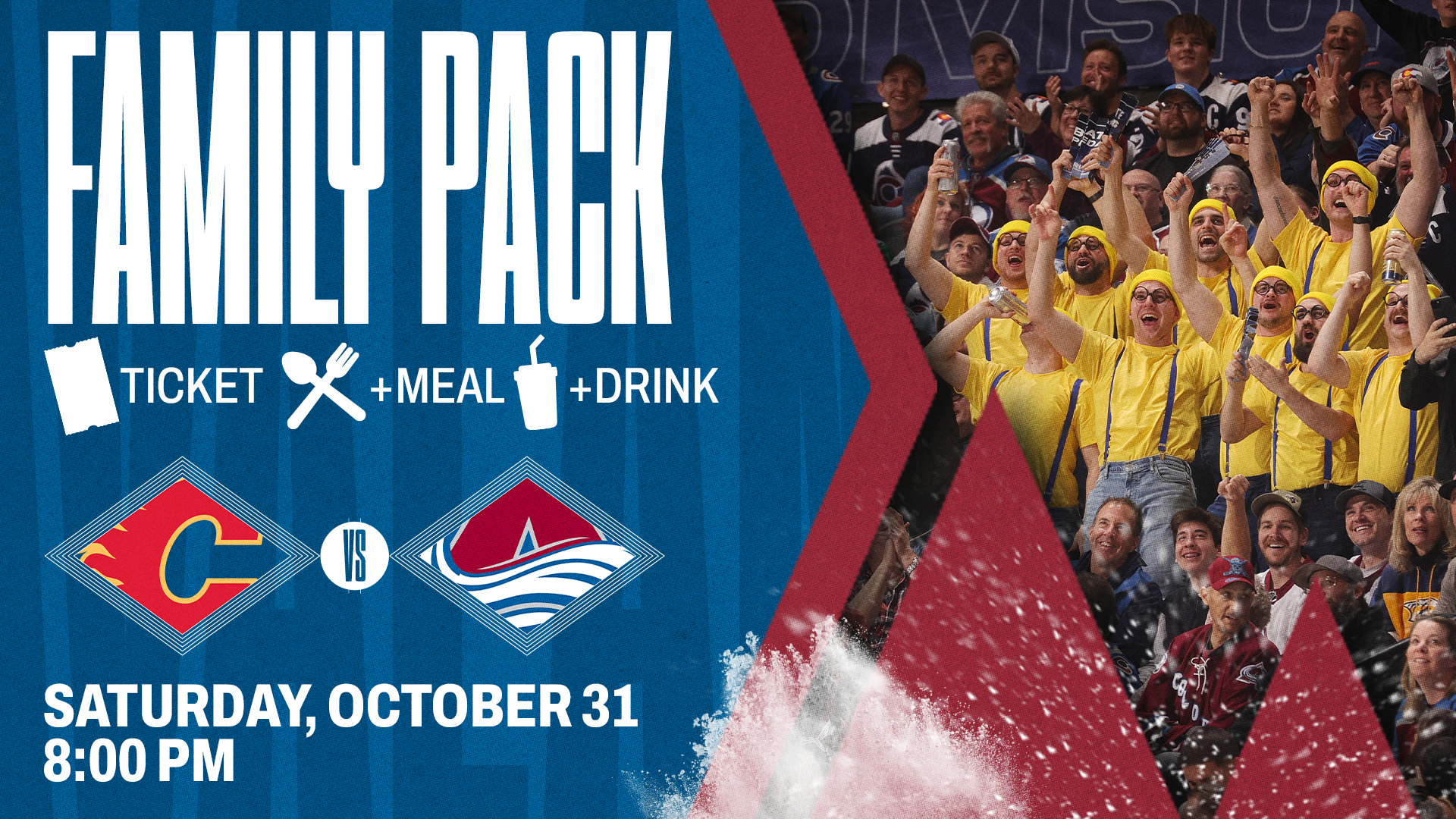 Colorado Avalanche Family Pack - Avalanche vs. Calgary Flames