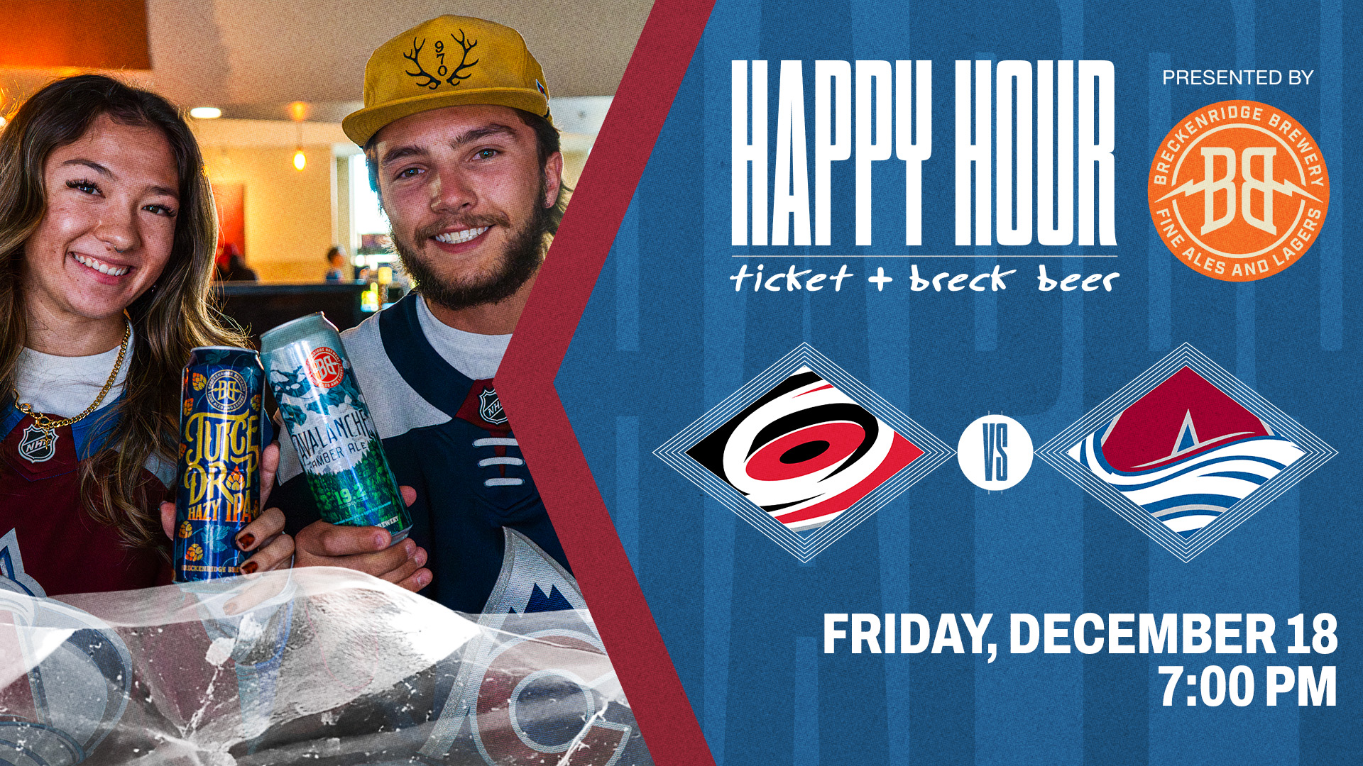 Colorado Avalanche Happy Hour - Avalanche vs. Carolina Hurricanes
