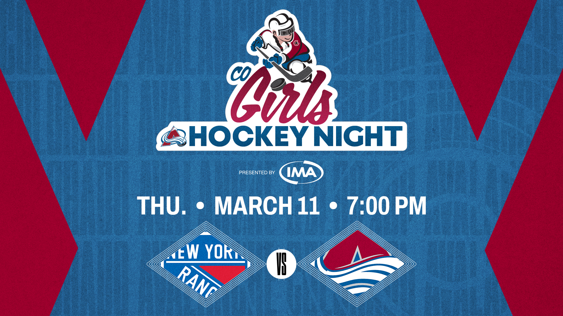 Girls Hockey Night - Colorado Avalanche vs. New York